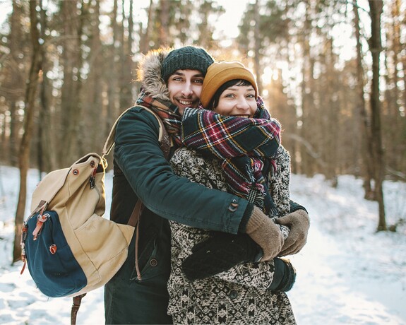 Warme Kleidung im Winter kann Erkältungen vorbeugen.